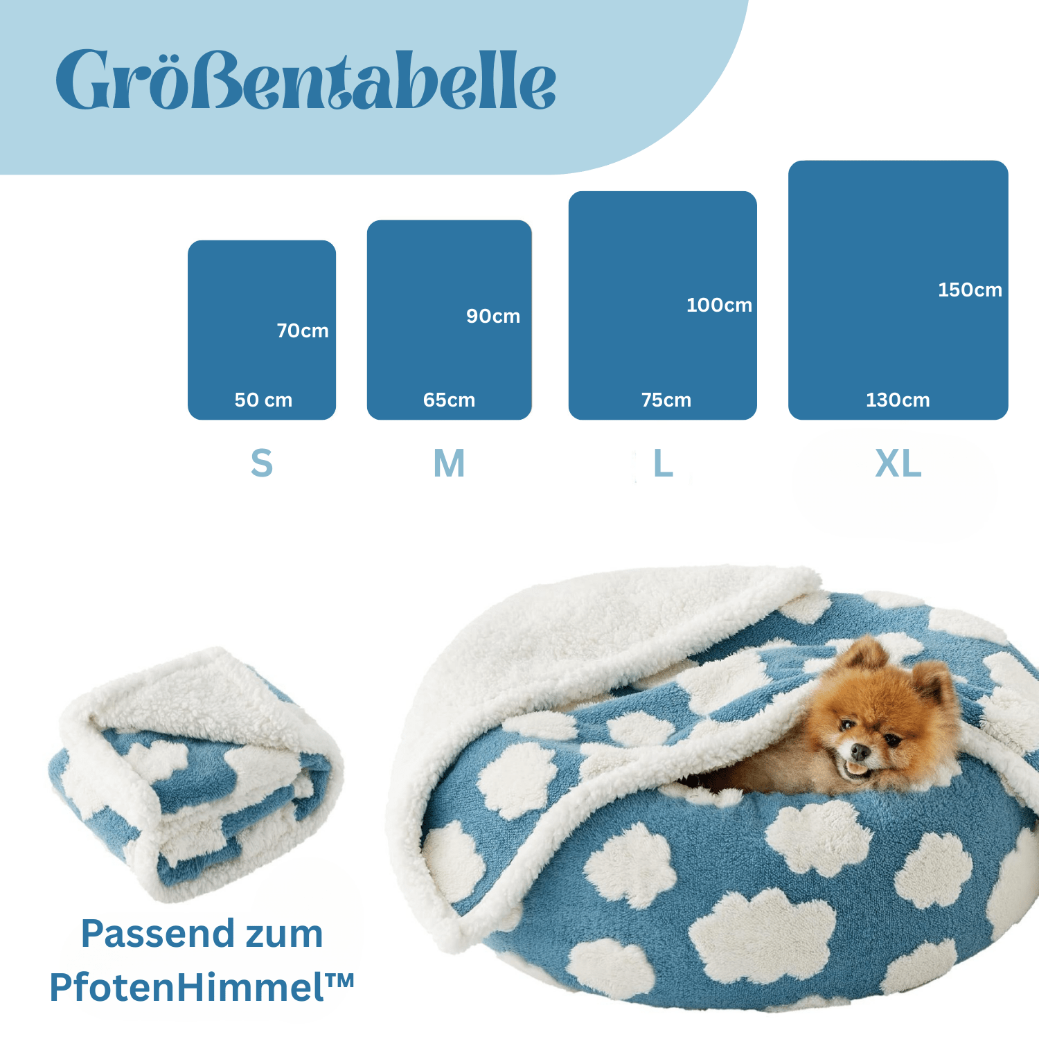 Haustier - Kuscheldecke im PfotenHimmel™ Design - Gib Pfote